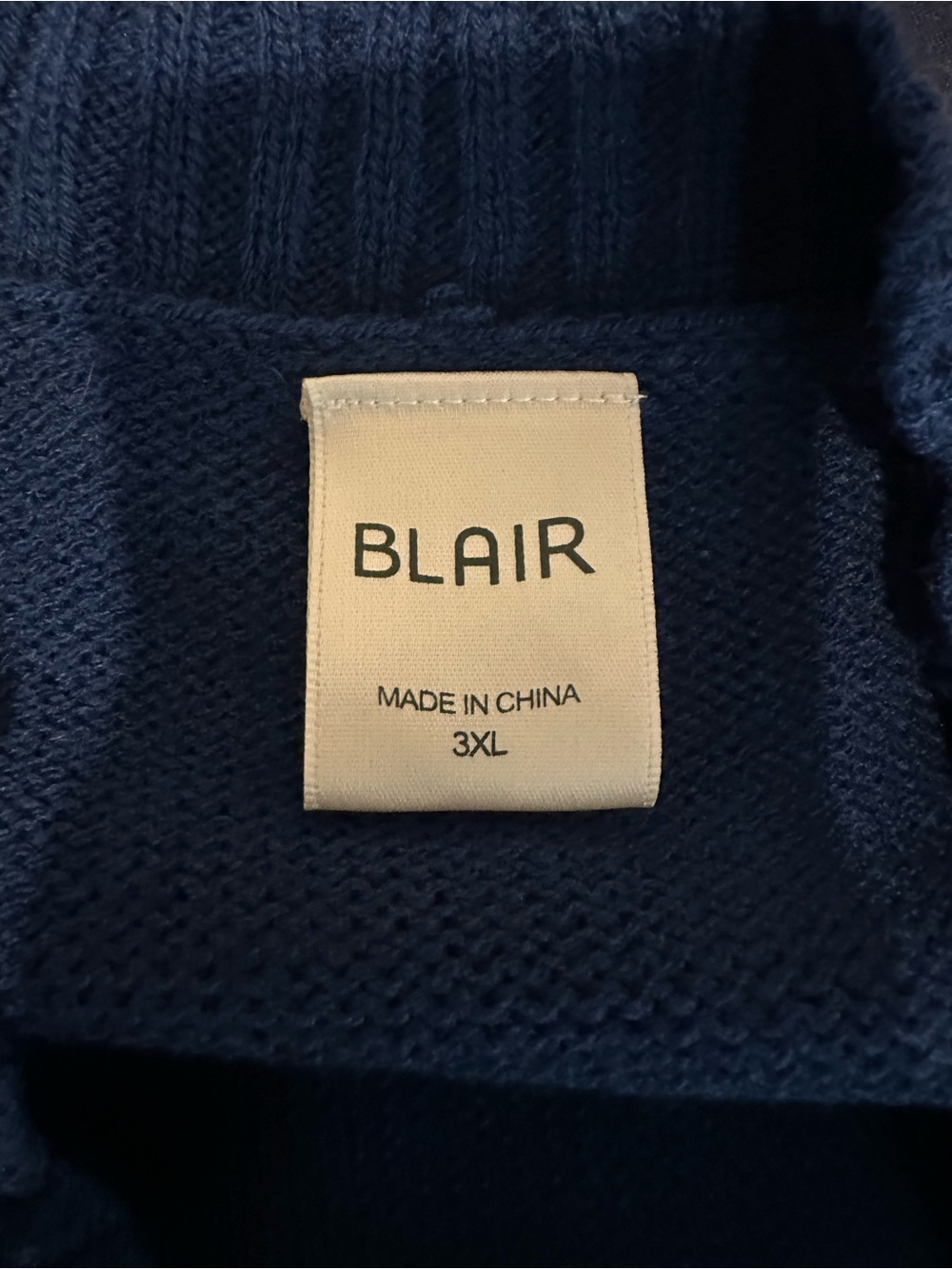 Blair Deep Navy Knit Pullover